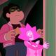 Steven using White Diamond’s new powers to hurt both her and himself.